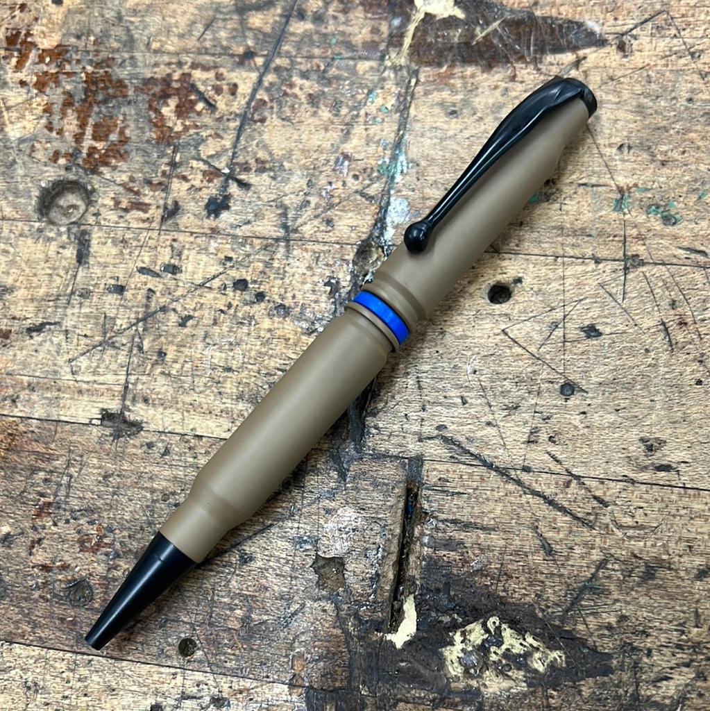 308 Tan Thin Blue Line Pen