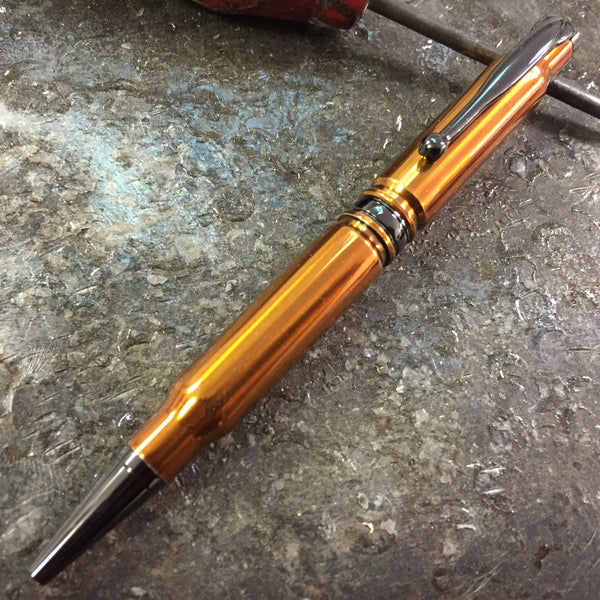 308 Transparent Copper Powder Coated Pen