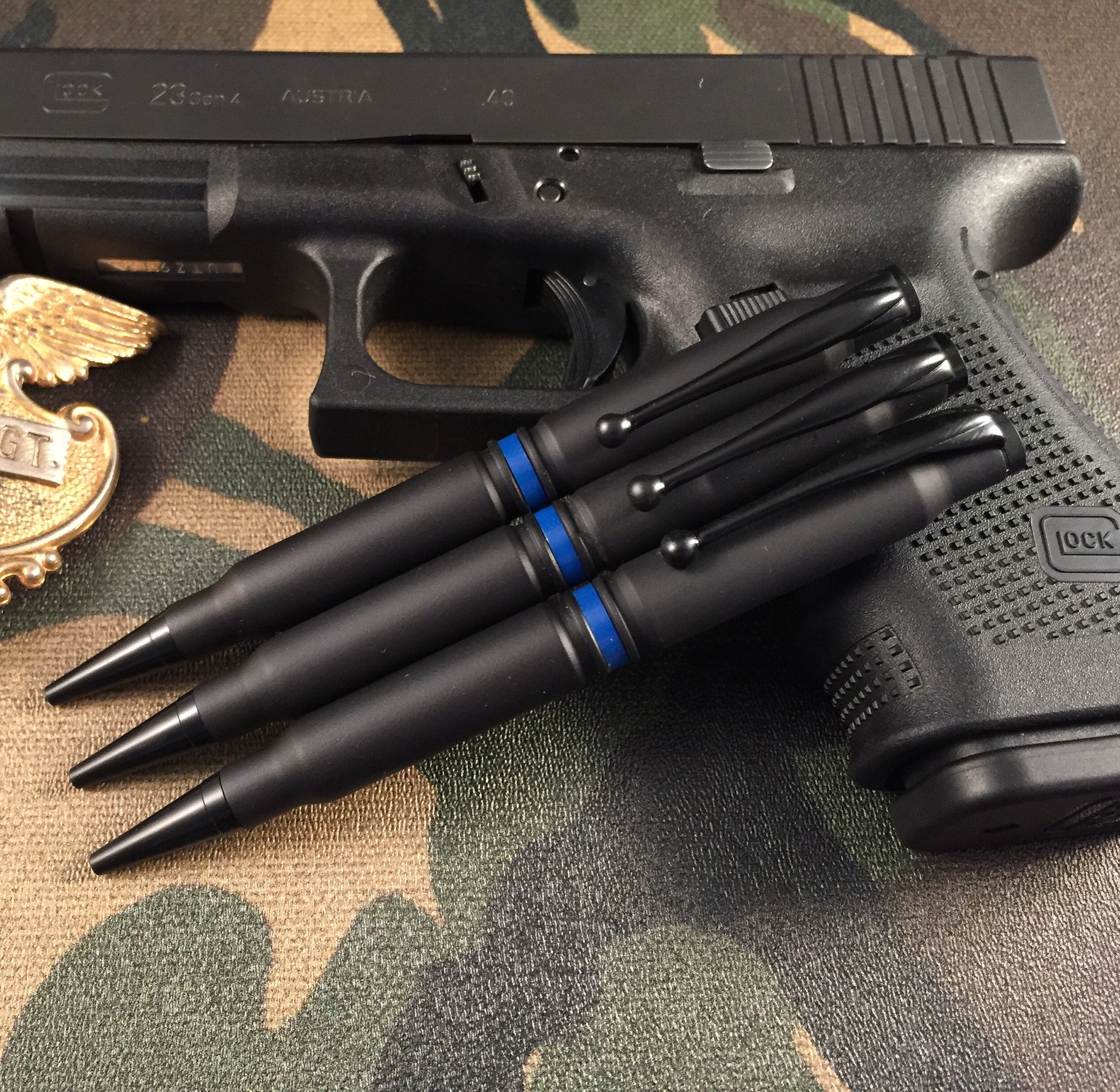 High Caliber Craftsman - 308 Thin Blue Line Pen - Made in