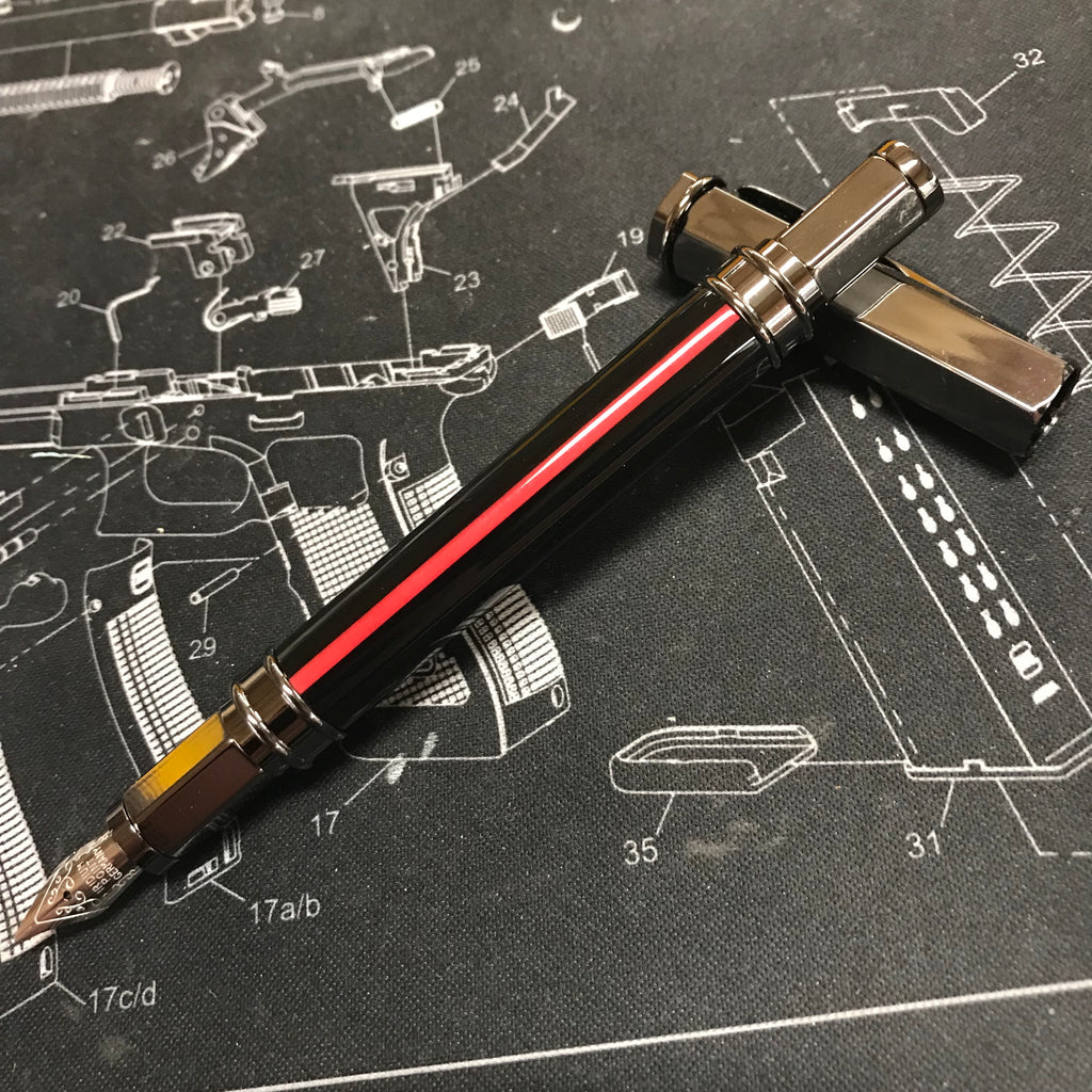 Thin Red Line Fountain Pen