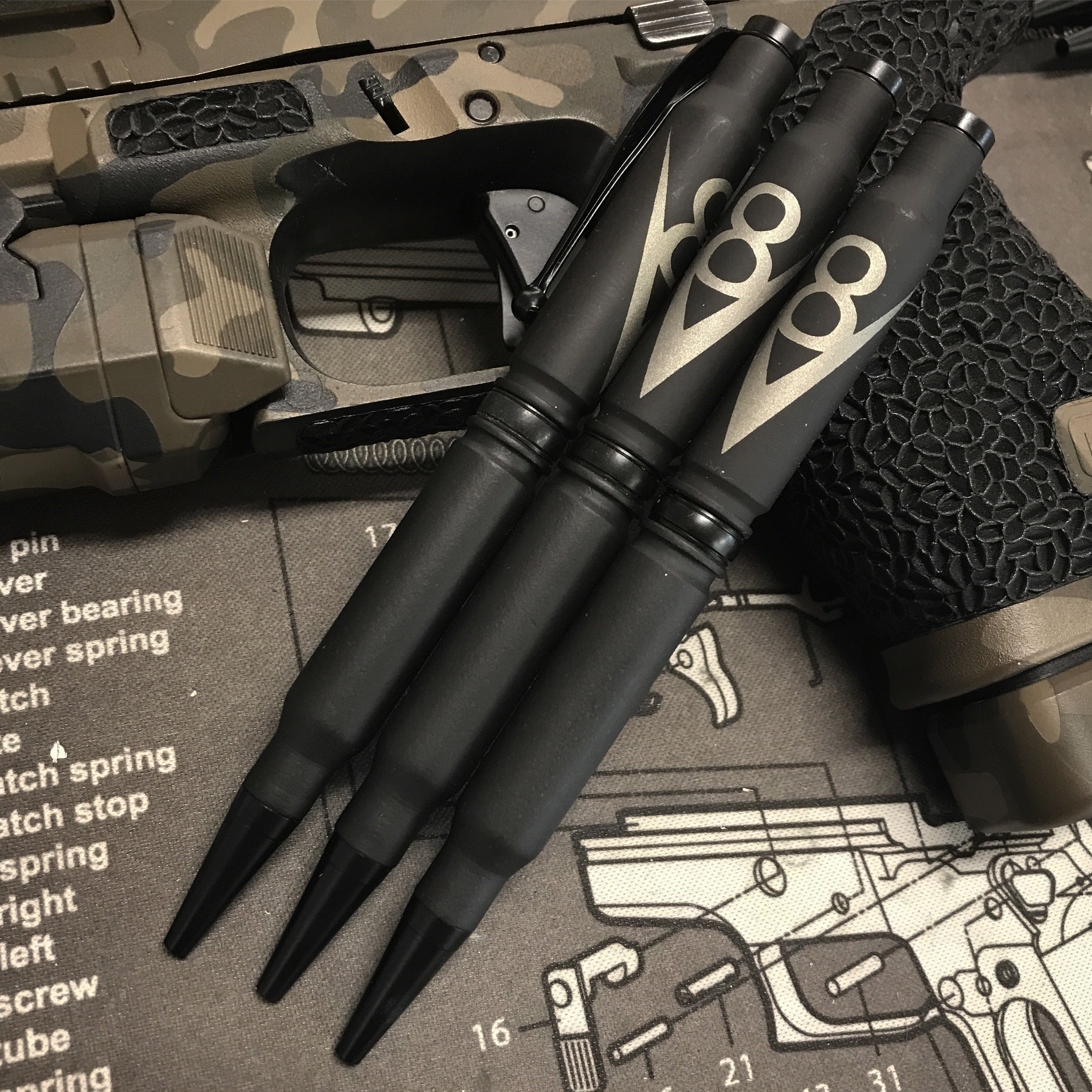 308 Hotrod V8 Bullet Pen Made in USA High Caliber Craftsman